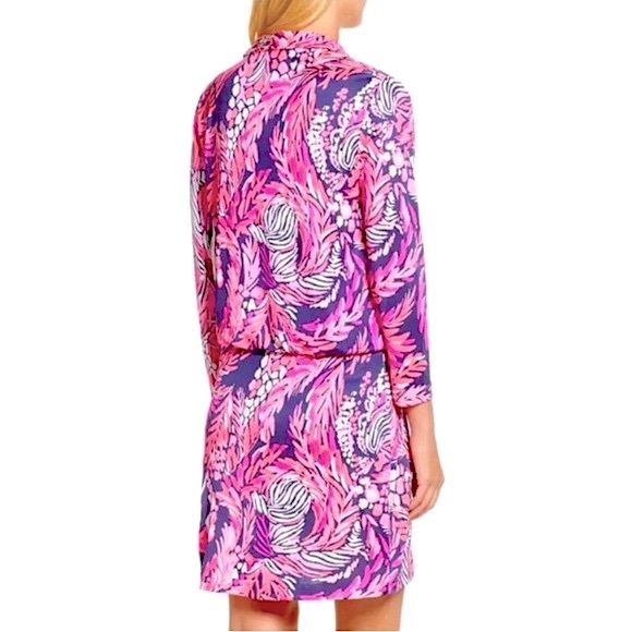 Lilly Pulitzer Felizia Silk Faux Wrap Dress - Picture 3 of 16